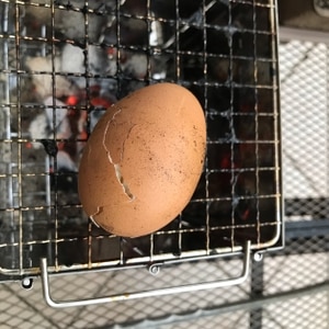 BBQ 焼き卵